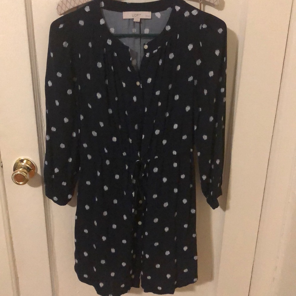 Loft polka dot dress